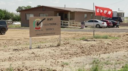 Video thumbnail: PBS NewsHour Translators remove barriers to voting for Indigenous people