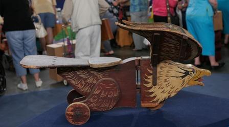 Video thumbnail: Antiques Roadshow Appraisal: S.A. Smith Eagle Riding Toy, ca. 1895