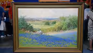 Appraisal: Robert Wood Bluebonnets Oil, ca. 1930