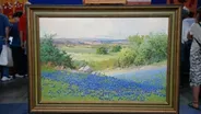 Appraisal: Robert Wood Bluebonnets Oil, ca. 1930