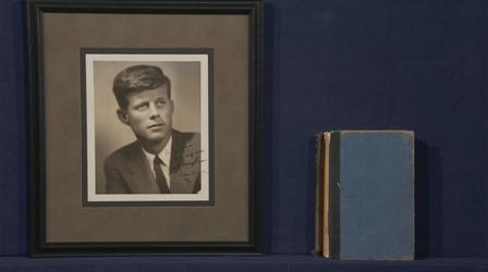 Video thumbnail: Antiques Roadshow Appraisal: John F. Kennedy-inscribed Photo & Book, ca. 1950