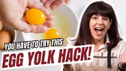 Easy Egg Hack: Water Bottle Separation!