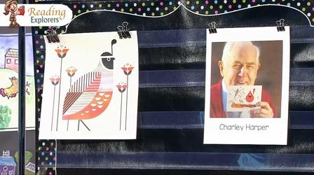 Video thumbnail: Reading Explorers TK-379: Painting with scissors with Charley Harper