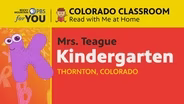 Kindergarten with Mrs. Teague – Lesson # 3