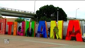 Video thumbnail: PBS NewsHour Trump's threats to close border scare San Diego residents