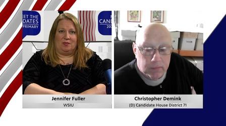 Video thumbnail: Meet the Candidates 71st House District Primary Candidate