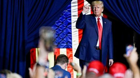 Video thumbnail: PBS NewsHour Trump on the campaign trail stumping for midterm candidates