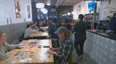 Video thumbnail: Chicago Tonight: Latino Voices Game Cafe Opens in Irving Park Community