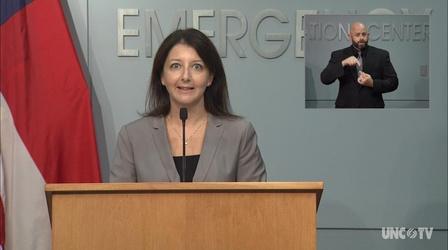 Video thumbnail: NC Emergency Management and Weather 10/13/20 Coronavirus Briefing: Dr. M. Cohen (English)