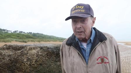 Video thumbnail: PBS NewsHour Honoring an army medic who was in the first wave at Omaha