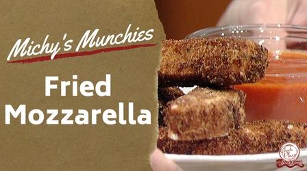 Video thumbnail: Check Please! South Florida Fried Mozzarella Recipe | Michy's Munchies