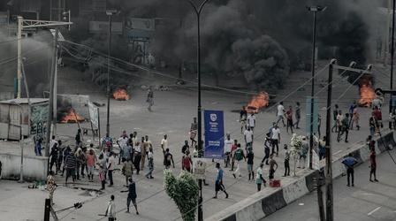 Video thumbnail: PBS NewsHour Nigerian government tries to quell outrage over police unit