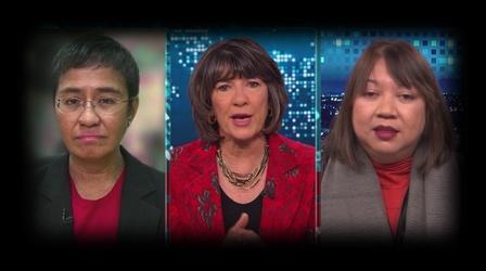 Video thumbnail: FRONTLINE Maria Ressa and Ramona Diaz on Amanpour and Company