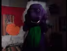Barney on fire