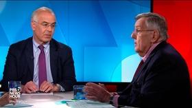 Video thumbnail: PBS NewsHour Shields and Brooks on Biden 2020 launch, Trump stonewalling