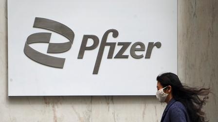 Video thumbnail: PBS NewsHour News Wrap: Pfizer says COVID pill cuts serious risks by 90%