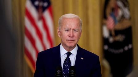Video thumbnail: PBS NewsHour Biden flip-flops on refugee policy after blowback