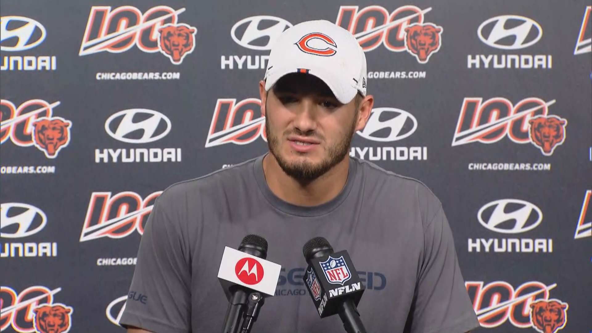 Photo: Chicago Bears quarterback Mitchell Trubisky and Redskins