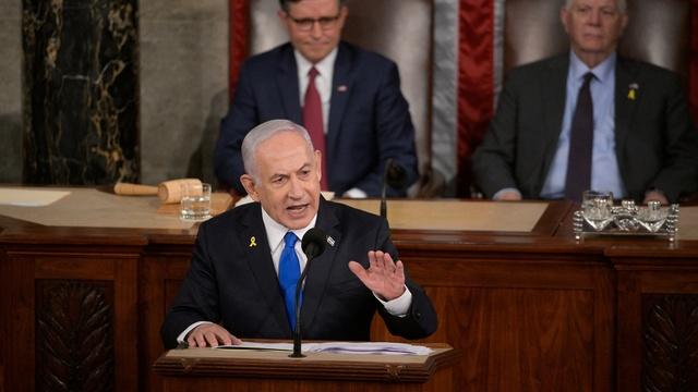 Netanyahu defends Israel's Gaza war in address to Congress