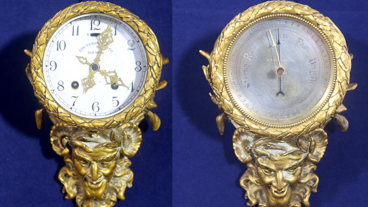 Antiques Roadshow | Appraisal: Caldwell & Co. Clock & Barometer Set, ca. 1885