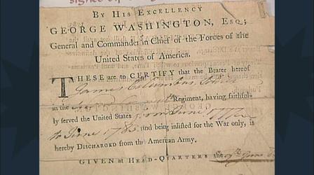 Video thumbnail: Antiques Roadshow Appraisal: 1783 Washington-signed Discharge