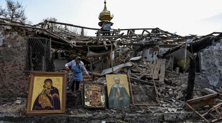 Video thumbnail: PBS NewsHour Ukrainian Christian groups face violence from Russian forces