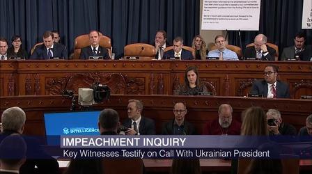 Video thumbnail: Chicago Tonight Takeaways From Day 3 of House Impeachment Hearings