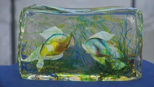 Appraisal: Murano Glass Aquarium Block, ca. 1960