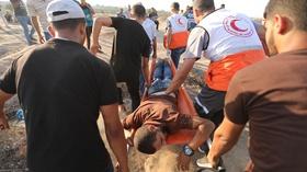 Video thumbnail: PBS NewsHour Gazans suffer life-shattering injuries at border protests