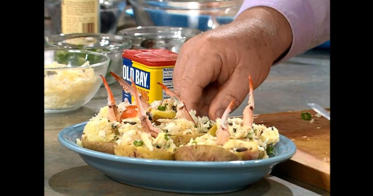 Eight Cooks Crab Stuffed Twice Baked Potato PBS