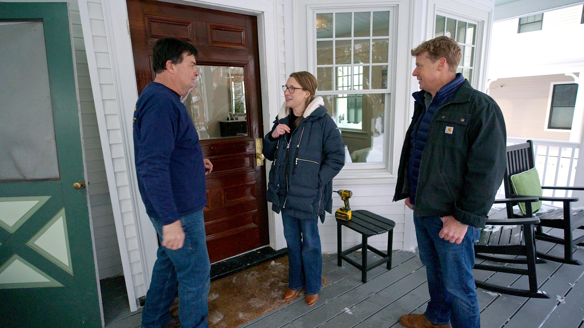 A snowy reveal shows how smart upgrades turned a drafty Needham home into a family hub.