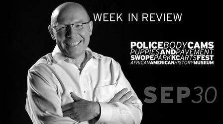Video thumbnail: Kansas City Week in Review Police Body Cams, Puppies & Pavement, Art Fest -Sep 30, 2016