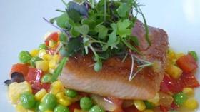 Video thumbnail: KCTS 9 Cooks Salmon and Saffron Summer Succotash