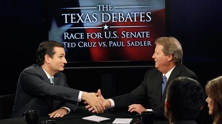 Video thumbnail: KERA Specials The Texas Debates: Race for U.S. Senate, Cruz vs. Sadler
