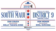 Maui County Council – S. Maui, Honolulu City Council Dist. 9