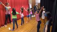 Young Girls Learn a New Language Through Dance
