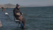 Fly Fishing for Giant Trout at Pyramid Lake - From a Ladder!