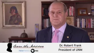 LEARN THE ADDRESS: Dr. Robert Frank, President of UNM