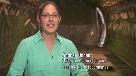 Video thumbnail: Why did you become a scientist? Andrea Dorado, Material Science Engineer