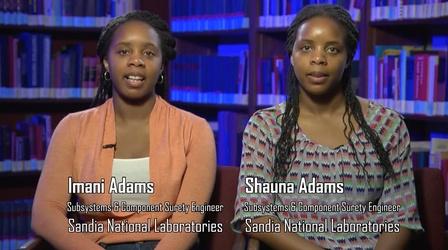 Video thumbnail: Why did you become a scientist? Imani Adams and Shauna Adams
