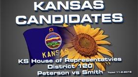 Video thumbnail: Kansas Candidates Kansas Candidates: KS House 120 Peterson vs Smith