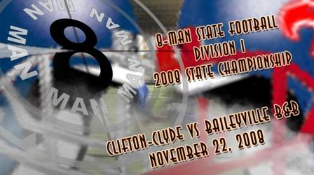 Video thumbnail: Smoky Hills Public Television Sports 2008 8 Man Football Division 1 Championship