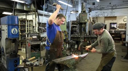 Video thumbnail: OPB Specials Blacksmiths Arnon Kartmazov and Nitzan Lilie Striking 