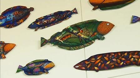 Video thumbnail: Oregon Art Beat David Castleberry's Colorful Fish