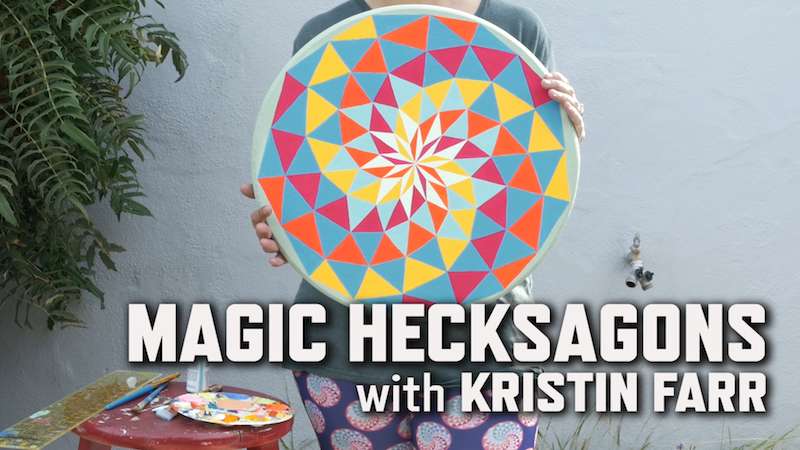 Image result for painting magic hexagons kristin farr