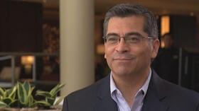 Video thumbnail: KQED NEWSROOM CA Atty. Gen. Xavier Becerra, Travel Ban Legal Analysis