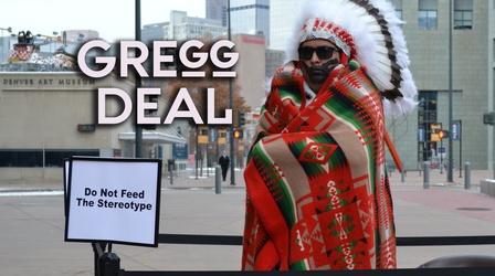 Video thumbnail: Arts District Artist Gregg Deal challenges Indian stereotypes