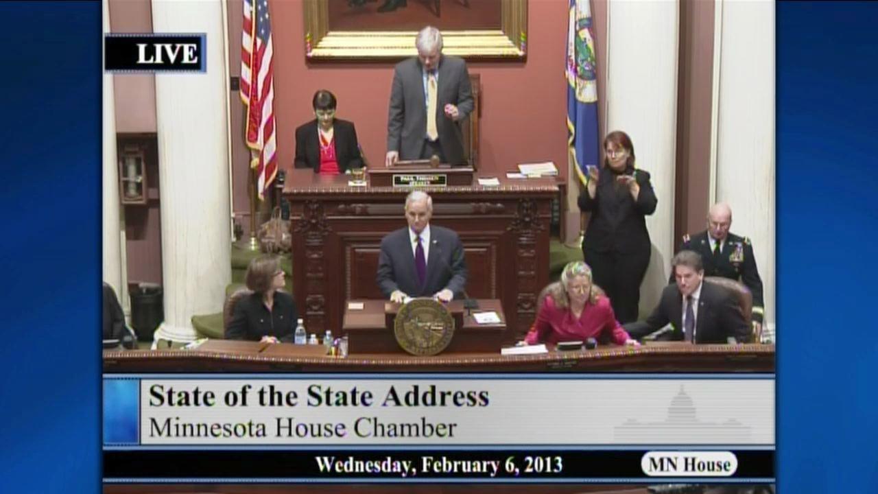 Gov. Dayton delivered his State of the State address
