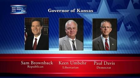 Video thumbnail: KTWU I've Got Issues Your Voice, Your Vote: Kansas Governor