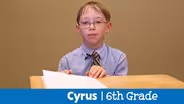 Cyrus - 6th Grade - Writers & Illustrators Winner